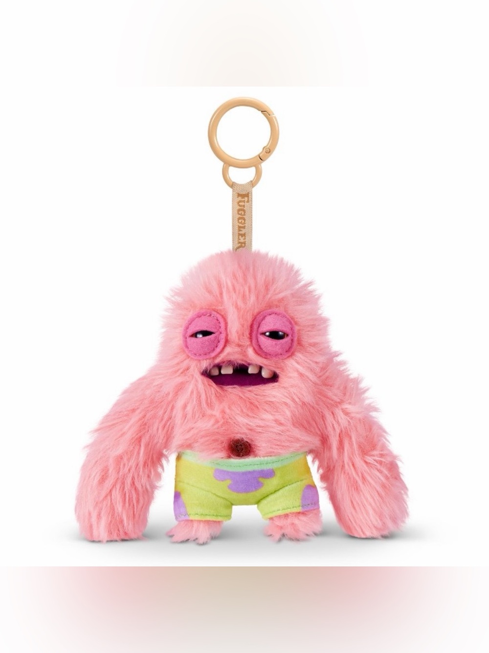 Fuggler x SpongeBob SquarePants plush keychain keyring NWT - Patrick